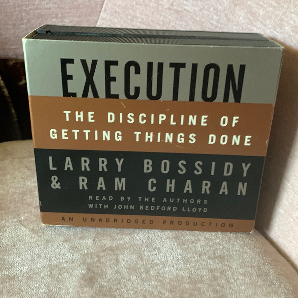 Audiobook- Execution- the Discipline of Getting Things Done